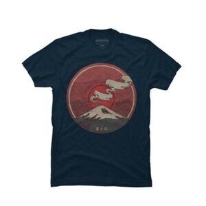 Men’s Design By Humans Fuji By Againstbound T-Shirt Black Size M